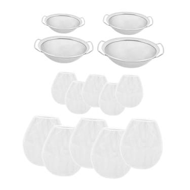 Imagem de MotiveTech 4 peças peneira de malha fina para tinta, peneira para alimentos, filtro de funil de tinta, filtro de funil de mel para óleos