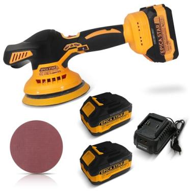 Imagem de EPICA STAR Politriz Orbital Sem Fio EPICA STAR 21V com 2 Baterias, Motor Brushless, 6 Velocidades e Disco 150mm para Polimento Automotivo Profissional EP-10747