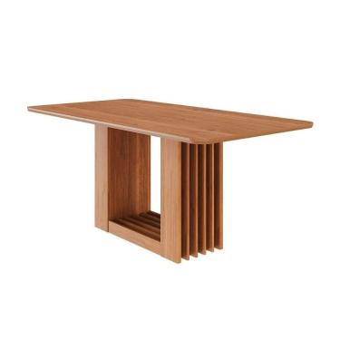 Imagem de Mesa P- Cozinha Ariela C- Tampo Madeirado 180x90cm Cinamomo - Cimol