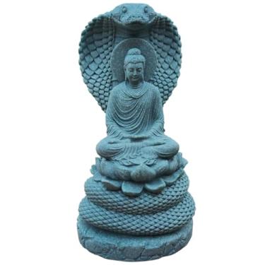Imagem de Sandstone Buddha Zen Garden Decor Yoga Meditation Buddha Statue Collectible Figurine for Home Fish Tank Aquarium Decoration, M