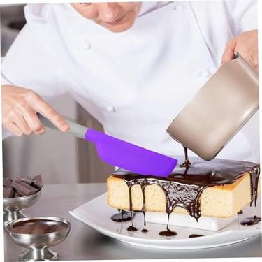 Imagem de Espátula de silicone extra grande – ferramenta de cozinha resistente ao calor, antiaderente e macia, adequada para cozinhar, assar, misturar e raspar