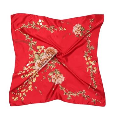 Imagem de Cachecol quadrado grande de cetim de 89 cm, acessórios de seda, praças, bandanas de praia clássicas para mulheres