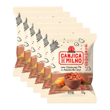 Imagem de Kit 6X: Canjica de Milho com Cacau e Açúcar de Coco Okoshi 50g