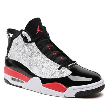 Imagem de T nis masculino Air Jordan Dub Zero, Branco/Vermelho fogo - preto, 44 BR