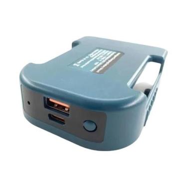 Imagem de Adaptador Carregador De Bateria Li-ion 18V 20V USB Tipo-C Para Makita 
