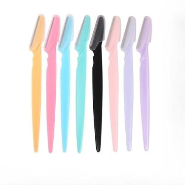 Imagem de 3 lâminas Dermaplane para rosto feminino – lâminas faciais para mulheres e homens, aparador de sobrancelhas e barbeador facial – lâmina facial esfoliante, verde