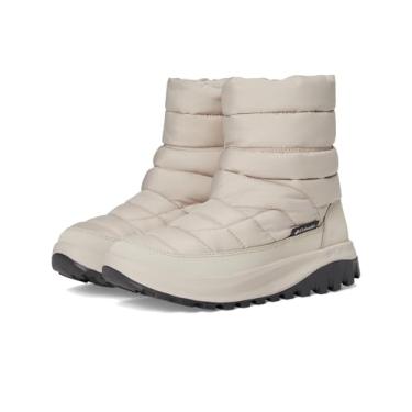 Imagem de Columbia Bota de neve feminina Snowtrot Mid, Marrom macio/tubarão, 5.5 Wide