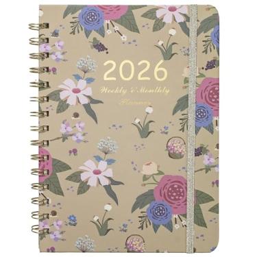 Imagem de Mr. Pen - Agenda 2025, 16,3 x 21,6 cm, rosa flor, agenda semanal e mensal 2025