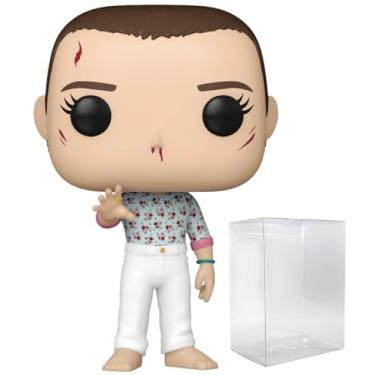 Imagem de POP Stranger Things – Temporada 4 – Bloody Eleven (Season Finale) Boneco de vinil Chase Funko edição limitada (pacote com caixa protetora compatível), multicolorido, 3,75