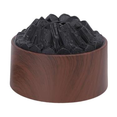 Imagem de Fockety Difusor de Óleos Essenciais, Umidificador Bonfire 300ml, Difusor de Aromaterapia USB com 2 Modos de Iluminação e Luz Noturna, para Casa, Escritório, Quarto Ambientes Internos (Grão de