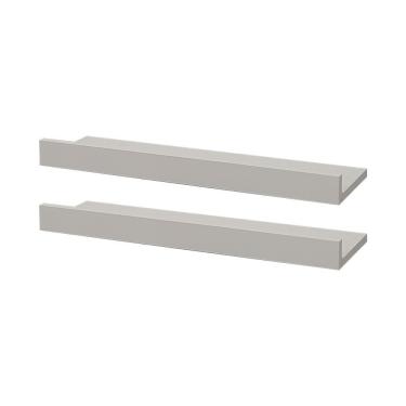 Imagem de Kit 2 Prateleiras Porta Quadros 70 X 10cm Suporte Invisível
