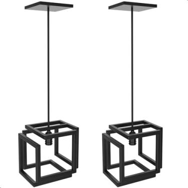 Imagem de MetalCromo, Kit 2 Pendentes Luminária Infinity Industrial Preto