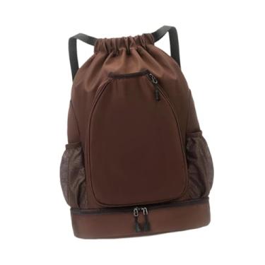 Imagem de YIJU Mochila com cordão para tênis, bolsa organizadora para homens e mulheres, com compartimento para sapatos, para viagens e treino ao ar livre