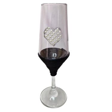 Imagem de Taça Vidro Casamento Noivos Presente Amor