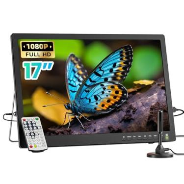 Imagem de NORTHING TV portátil 1080p 12 volts com antena/USB/HDMI/AV, para acampamento, casa, cozinha, falta de energia, temporizador de sono (polegadas, 17,2)