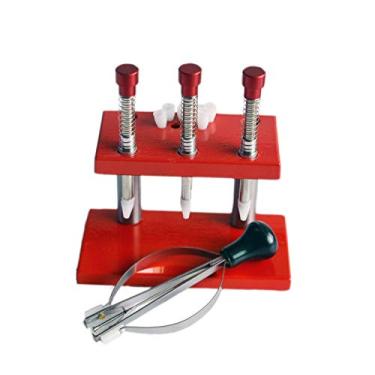 Imagem de Ferramenta de relógio 3 pinos Presser Lifter Puller conjunto removedor de êmbolo