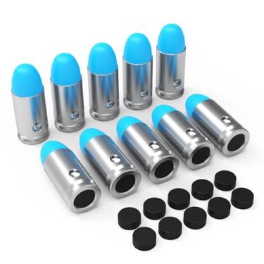 Imagem de BOOLIT EYE Cartucho De Treinamento De Segurança Pro 380 Acp Para Munição Falsa/Capas De Pressão Para Treinamento De Tiro A Seco Com Peso Próximo Ao Real, 10 Unidades