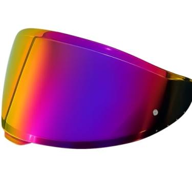 Imagem de Protetor de substituição para viseira de capacete Shoei RF1400 X15, acessório antiembaçamento compatível com RF-1400, X15, CWR-2, Z8, X-SPR PRO (roxo dourado vermelho)