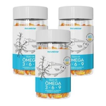 Imagem de Kit Óleo De Ômega 3-6-9 Natunectar - 3 Unid (180 Cápsulas)-Unissex