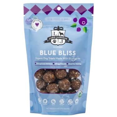 Imagem de Lord Jameson: Blue Bliss 170 g - Guloseimas de confeitaria para cães, orgânicas, macias e mastigáveis, não assadas, antioxidantes de mirtilo, sem glúten e conservantes