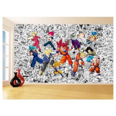 Imagem de Papel De Parede 3D Dragon Ball Goku Vegeta Anime 3,5M Dbz95 - Você Dec