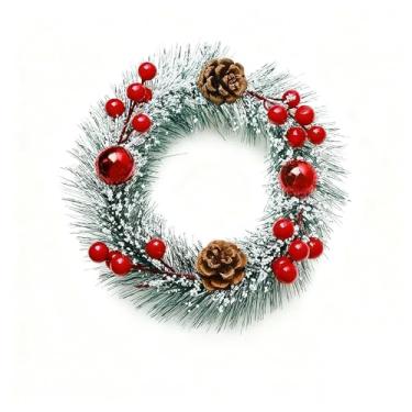 Imagem de Guirlanda Festão Porta Natal Verde Decorada (GUI001-20)