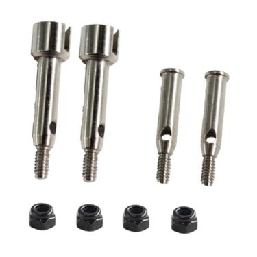 Imagem de menolana Copos de eixo RC 3348, adaptador de substituição do copo da roda dianteira, eixos de metal 3347, copo da roda traseira para Wltoys 244016, escala