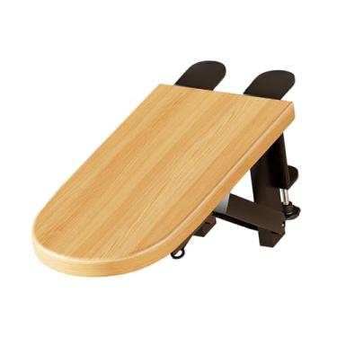 Imagem de Ysyqkn Bandeja Extensível para Mesa, Organizador de Estação de Trabalho Multifuncional, Dobrável, Economiza Espaço, Apoio de Braço para Mesa, Fixação Por Gra, Grampo de Madeira 2, 31.5 Cm X 14.5 Cm