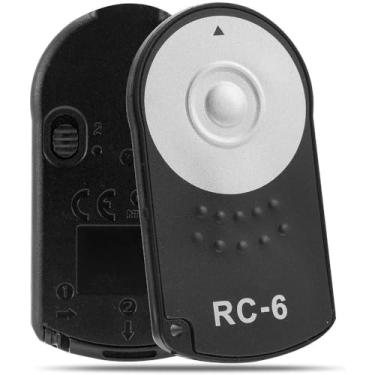 Imagem de Controle Disparador de Foto Video Para Câmeras Compatível com Canon RC-6 COM Bateria