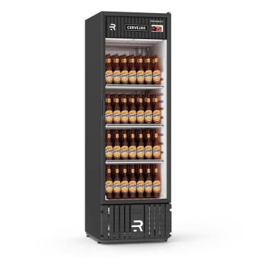Imagem de Cervejeira Refrimate 570 Litros Porta Vidro Preto e Branco 220V VCCE570PV