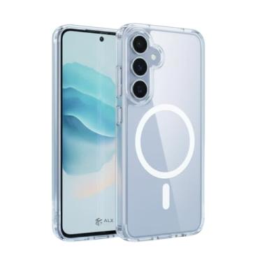 Imagem de Capa S24 FE Capinha Galaxy S24 FE Compatível com Indução Magnética Anti-Amarelamento de Silicone Premium com Bordas Elevadas para Câmera e Tela com Indução Magnética