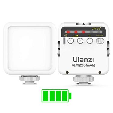Imagem de Luz de vídeo LED ULANZI VL49 2000 mAh com 3 sapatos frios, painel de luz suave recarregável para DJI OSMO Mobile 3 bolsos Zhiyun Smooth 4 Sony RX100 VII Canon G7X Mark III A6400 6600