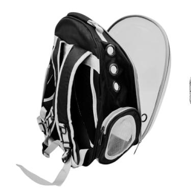 Imagem de Mochila Pet com Visão Panorâmica MG-2028, Poliuretano e Acrílico, 42x35x25cm, Suporta até 6kg, com Tapete Interno