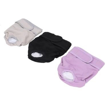 Imagem de Phefop Fraldas Femininas para Cães, Laváveis, à Prova de Vazamento, Calças Fisiológicas, Roupa íntima Sanitária Ajustável para Animais de Estimação para Uso Em Ciclo Pequeno, Médio e Grande