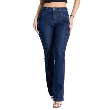 Imagem de Calça Jeans Sawary Boot Cut - 281074 - Azul escuro 42, Azul, 42