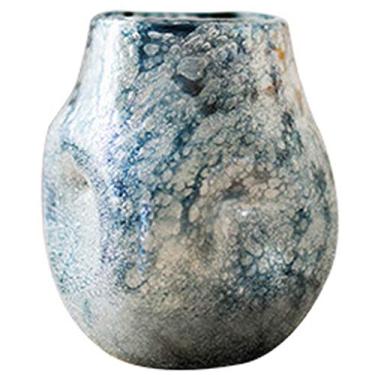 Imagem de YYBOES Vaso de vidro para flores, vaso de flores para flores, conjunto de vaso de vidro, sala de estar, varanda, arranjo de flores, decoração macia na mesa, vaso moderno fosco para decoração de flores