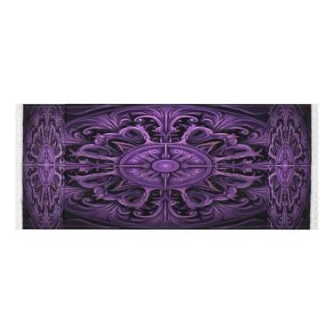 Imagem de Wassud Capas roxas para lavadora e secadora, protetor de lavadora com sacos de armazenamento, capa de geladeira à prova de poeira com bolsos para lavanderia doméstica, cozinha, 120 x 55 cm