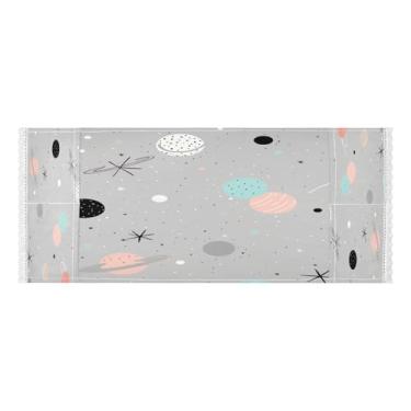 Imagem de Wassud Capas de lavadora e secadora Planets, protetor de lavadora com sacos de armazenamento, capa de geladeira à prova de poeira com bolsos para lavanderia doméstica, cozinha, 120 x 55 cm