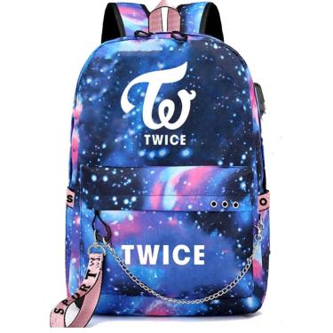 Imagem de Mochila Twice Kids School Mochila escolar impressa em 3D em algodão-poliéster