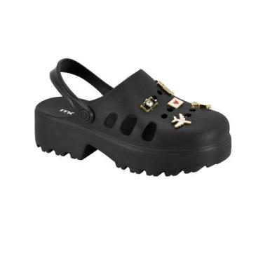 Imagem de Sandalia moleca tratorada ref 5563.102.30598 feminino, 37, Preto