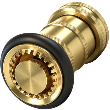 Imagem de SpringSpray Bico de mangueira de incêndio NH/NST de 2,5 cm, equipamento de incêndio de latão, bocal de pulverização de neblina de jato industrial pesado