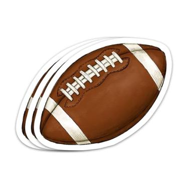 Imagem de 3 peças adesivo de futebol esportivo futebol esportivo amantes de times fãs adesivos de vinil à prova d'água para laptop garrafa de água copo capacete diário decalques presentes para meninos meninas