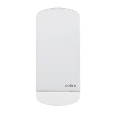 Imagem de Saboneteira Dispenser em Aço Inox Branco para Sabonete Líquido/Álcool Gel, 800ml, com Válvula Xpro, Manual, 27x11.5x11.7cm