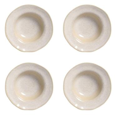 Imagem de Conjunto De Pratos Para Entrada/sobremesa 04 Peças Orgânico Latte Porto Brasil