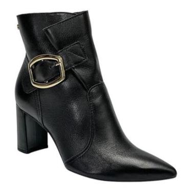 Imagem de Bota Tanara Cano Curto Bico Fino T8911 Preto-Feminino