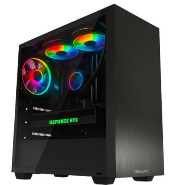 Imagem de PC Gamer AURA by BluePC - AMD Ryzen 5 5600X, B550, Geforce RTX 5060 8GB, 16GB DDR4, SSD M.2 PCIe 512GB, Fonte 600W 80 Plus - PGBP-AUR100
