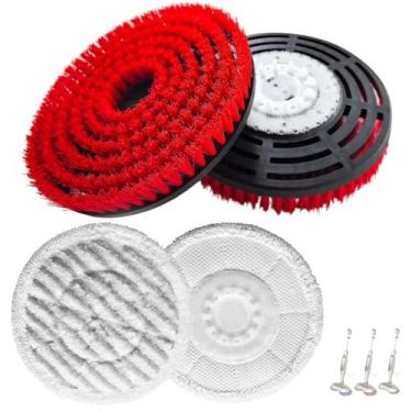 Imagem de HUIAWAY Cabeça de escova de substituição para esfregão a vapor para esfregão a vapor Shark S7000/S7001/S8201 Series - Cabeças de escova de atualização com cerdas de nylon, pisos de madeira e azulejo