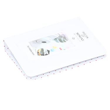 Imagem de GLOGLOW Exibir álbum Mini álbum de Fotos para Mini 9, 64 Bolsos, Material de PVC, 3 Polegadas, Design Compacto, 5,5x4,3x1,0 Polegadas para 9, 64 Bolsos, PVC (Branco)