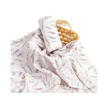 Imagem de Cobertor De Muslin De Algodão De Bambu Macio Para Bebês, Envoltório Pa