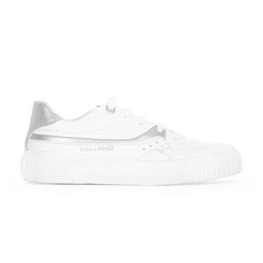 Imagem de Tênis Coca Cola Virginia Town Branco e Prata - Feminino - Coca-Cola, 3